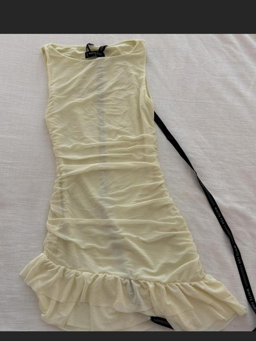 White Fox Boutique Mini Dress Rushed Butter Yellow The Only ONE I LOVE